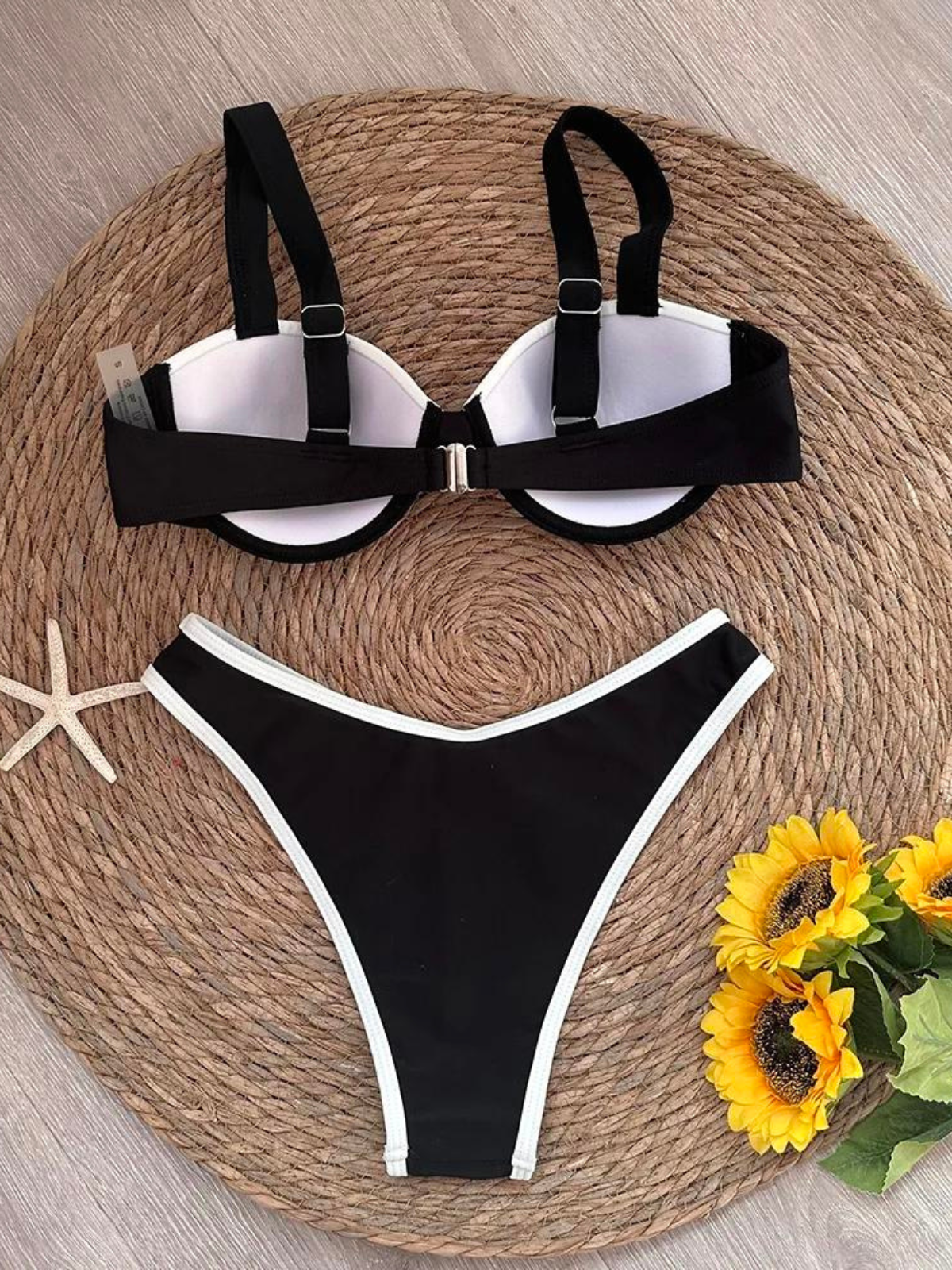 Contrast Balconette Bikini Set