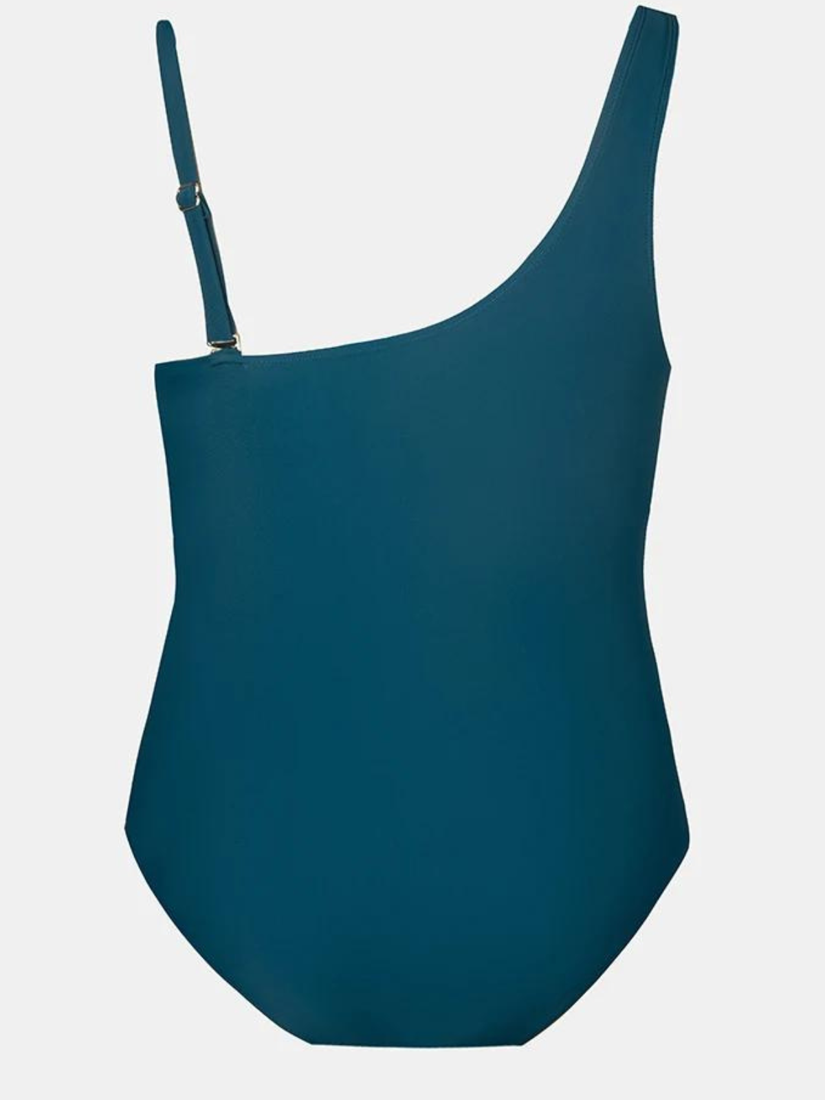 Solid Strapped One Piece Swimsuit