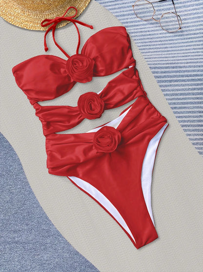 Roses One Piece Swimsuit