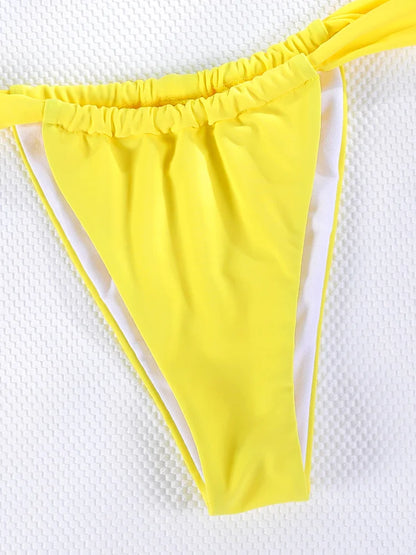 Yellow Underwire Bikini Set