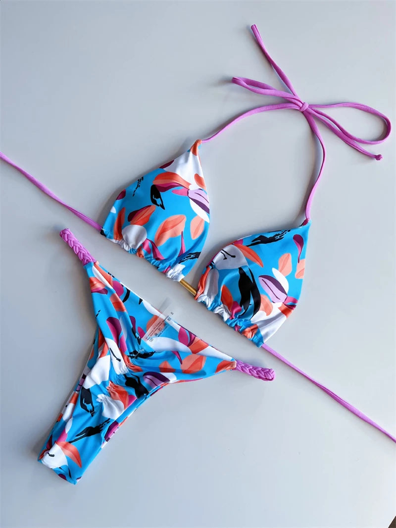 Vibrant Triangle Bikini Set