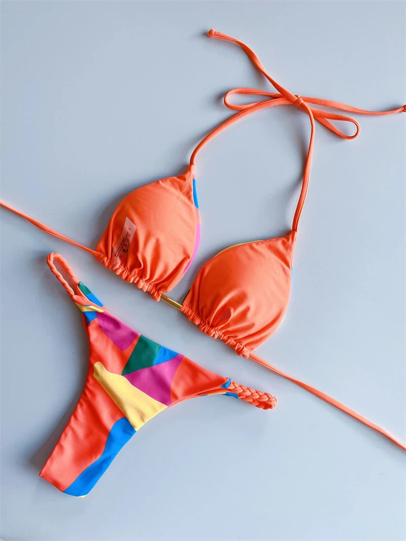 Vibrant Triangle Bikini Set