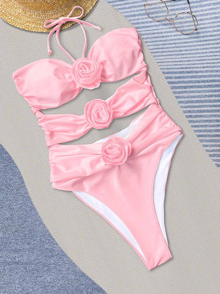 Roses One Piece Swimsuit