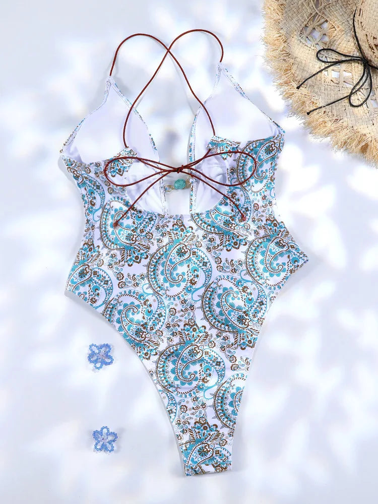 Turquoise One Piece Swimsuit