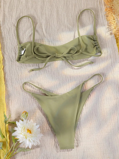 Solid Mini Bikini Set