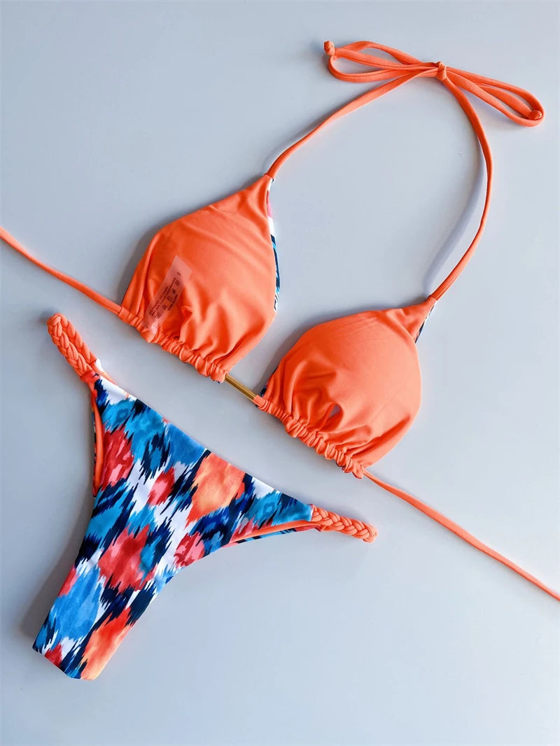 Vibrant Triangle Bikini Set