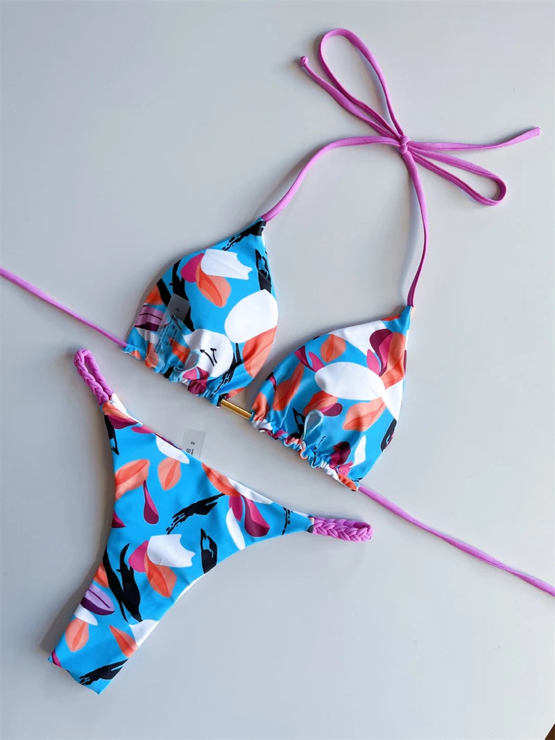 Vibrant Triangle Bikini Set