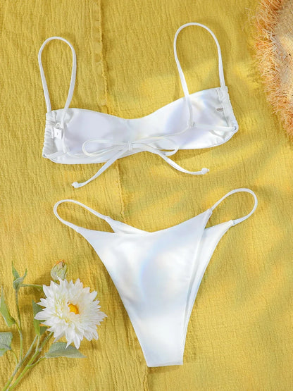 Solid Mini Bikini Set